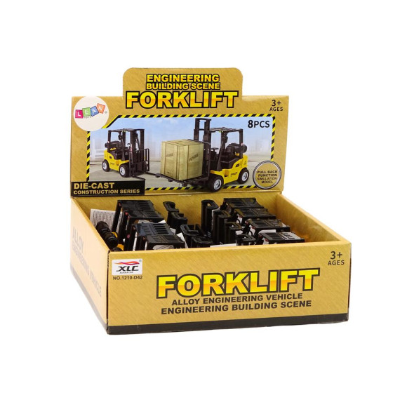 Wózek Widłowy Napęd Frykcyjny Metalowy Żółty