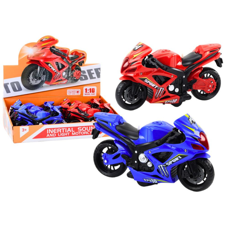 Motocykl Sportowy Napęd Frykcyjny Światło i Dźwięk 2 Kolory
