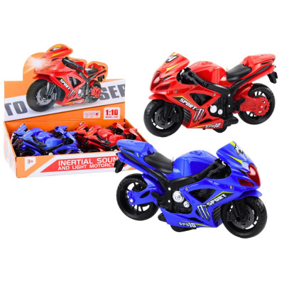 Motocykl Sportowy Napęd Frykcyjny Światło i Dźwięk 2 Kolory