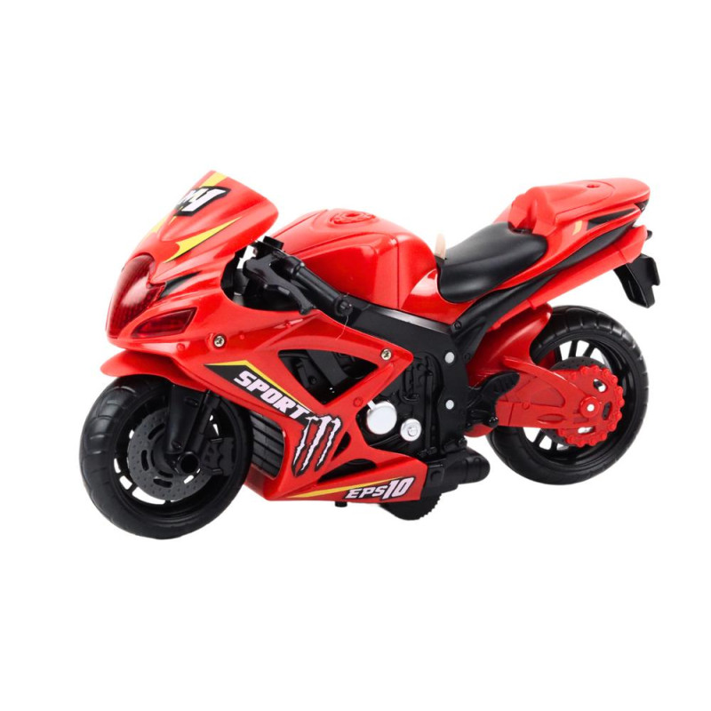 Motocykl Sportowy Napęd Frykcyjny Światło i Dźwięk 2 Kolory