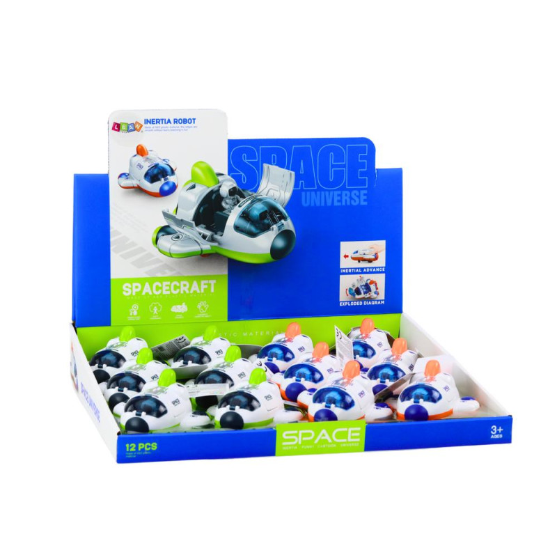 Mały Statek Kosmiczny Jeżdżący Otwierany Kokpit Zielony Pomarańczowy