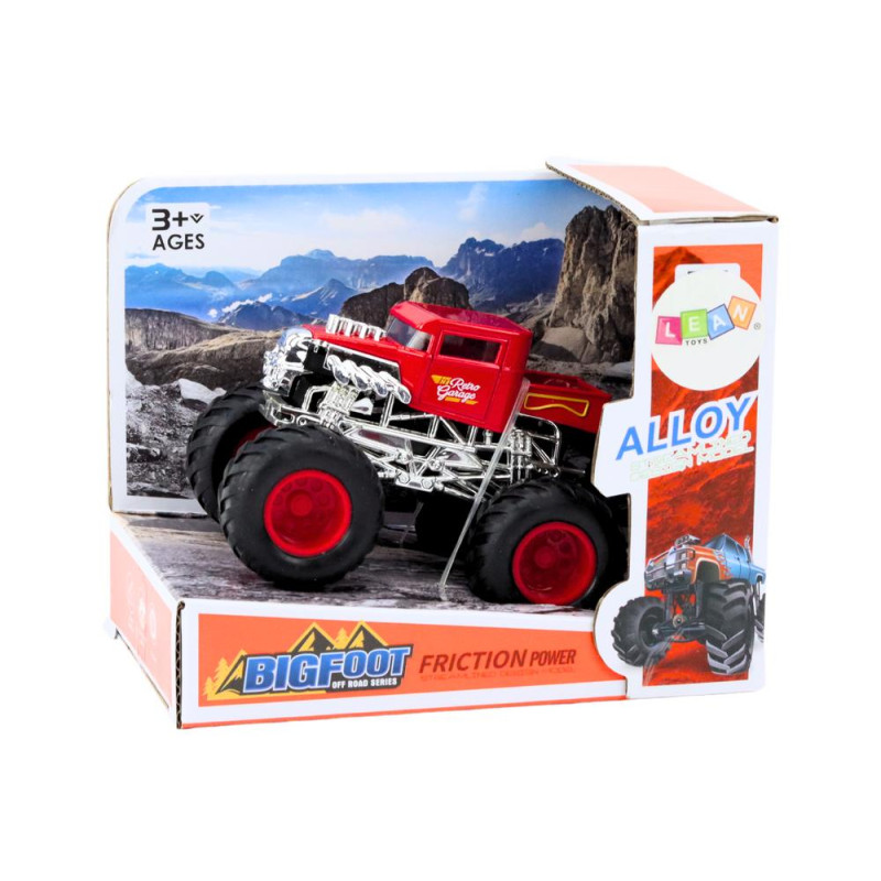Pojazd Auto z Napędem Frykcyjnym Terenowe Czerwone