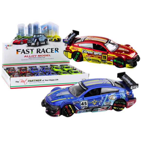 Samochód Sportowy Auto Metalowe Wyścigowe 1:36 Napęd Mix