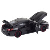 Auto Sportowe Metalowe Napęd Frykcyjny Otwierane Elementy 1:24 Czarne