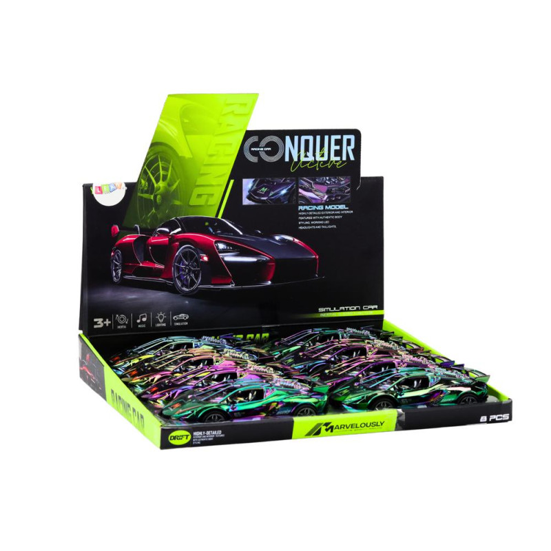 Autko Sportowe Światła Dźwięki Kolorowe Kameleon