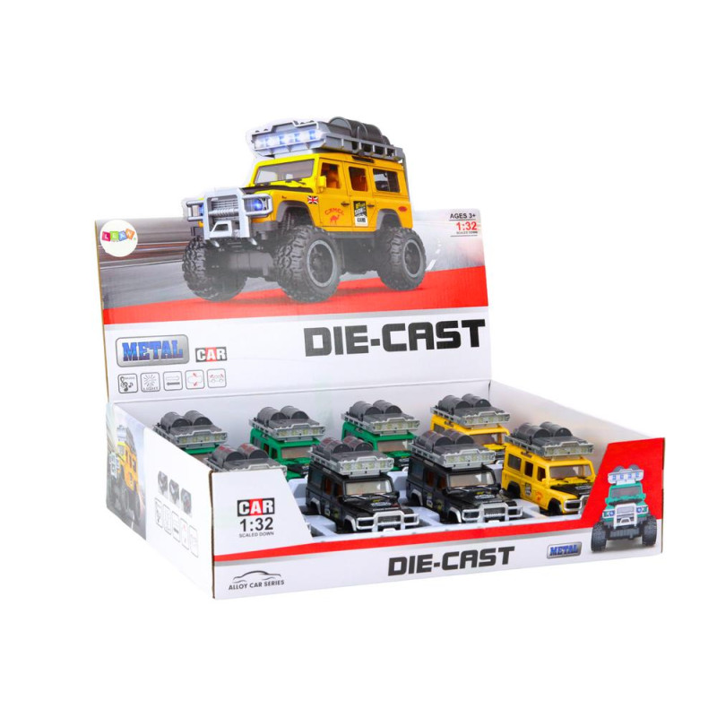 Samochód Terenowy Guard 1:32 Metalowy Napęd Światła Dźwięki