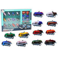 Zestaw 12 Autek Samolotów Z Napędem 5cm Znaki Drogowe