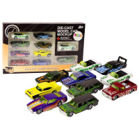 Zestaw Resoraków Autka 1:64 Metalowe 10 Sztuk