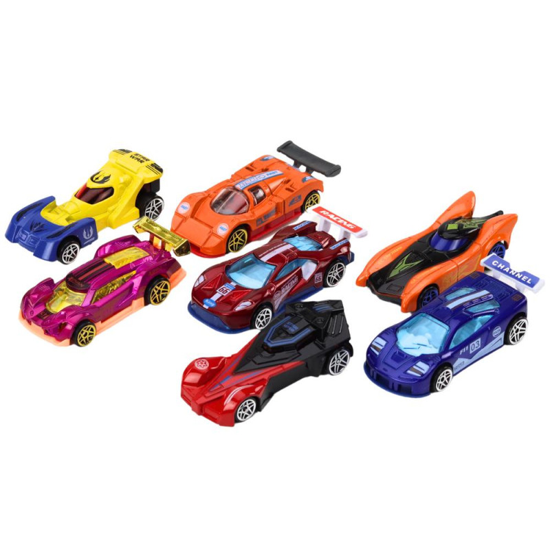 Zestaw Resoraków W Walizce Autka Sportowe Sygnalizacja Droga Zestaw 50 ele.