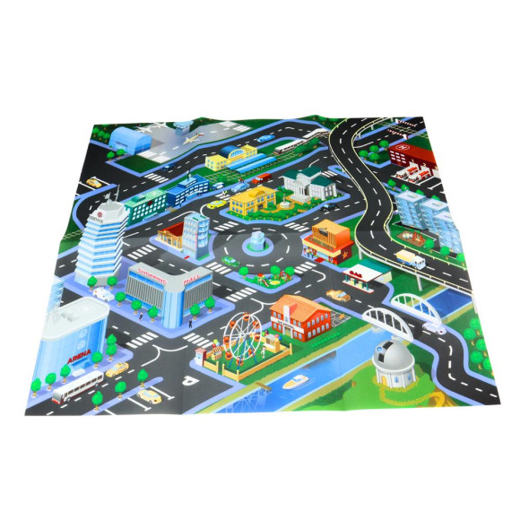 Zestaw Resoraków W Walizce Autka Sportowe Sygnalizacja Droga Zestaw 50 ele.