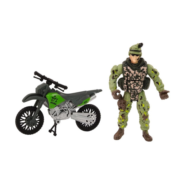 Zestaw Militarny Wojskowy Wóz Bojowy Helikopter Żołnierze Akcesoria Dźwięki