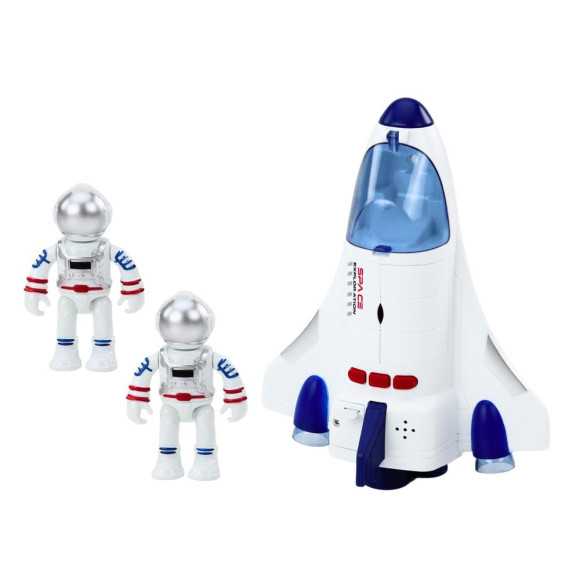 Statek Kosmiczny Napęd Światła Dźwięki Kosmonauta Biały