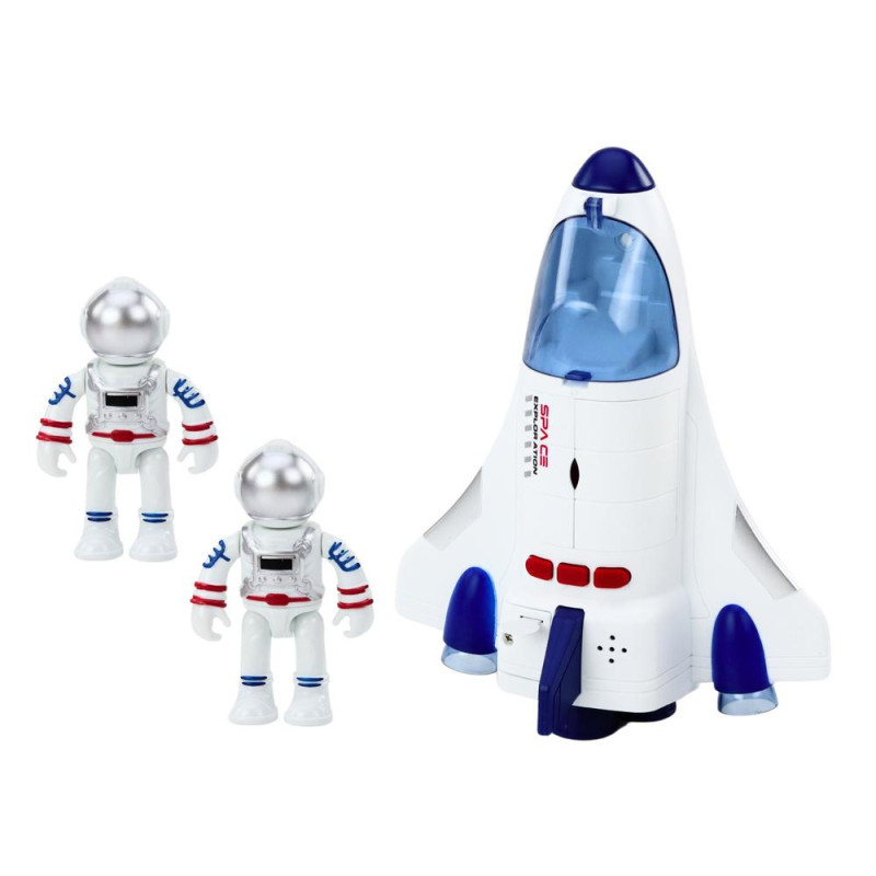 Statek Kosmiczny Napęd Światła Dźwięki Kosmonauta Biały