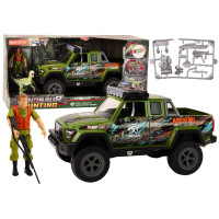 Terenowy Samochód Myśliwski Myśliwy Dinozaur Światła Dźwięki Zielony