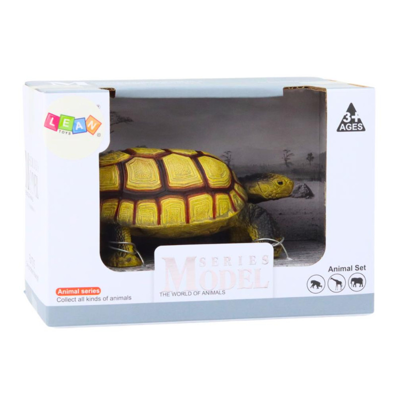 Figurka Kolekcjonerska Żółw Gad Beżowo Brązowy D