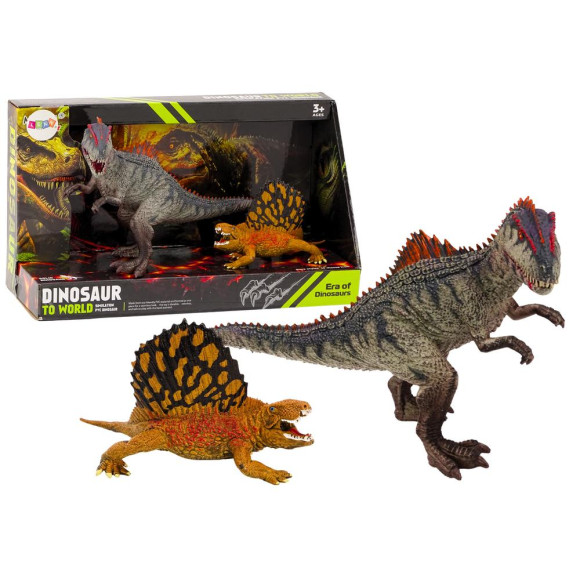 Figurki Dinozaurów Dimetrodon Allozaur Zestaw 2El Figurki Dinozaurów Dimetrodon Allozaur Zestaw 2El