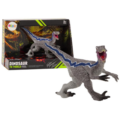 Dinozaur Figurka Kolekcjonerska Velocitaptor Siwy 1El