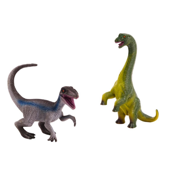 Zestaw Figurek Dinozaurów Brachinozaur Velociraptor 2El Zestaw Figurek Dinozaurów Brachinozaur Velociraptor 2El