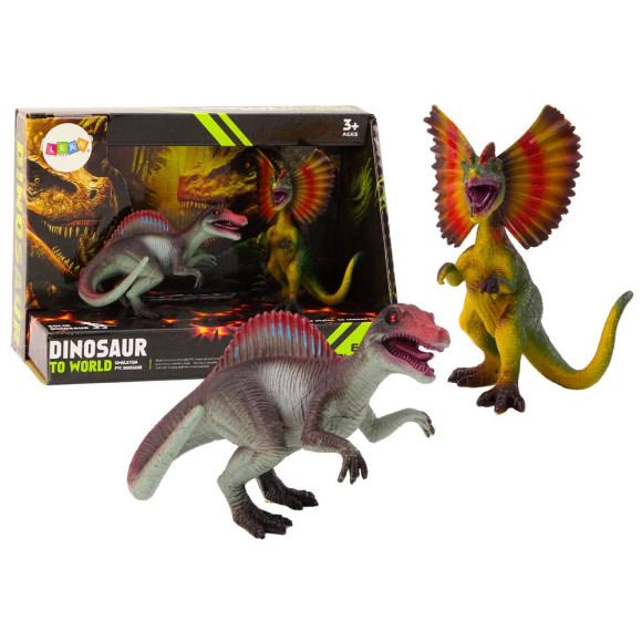 Figurki Dinozaurów Spinozaur Dilofozaur Zestaw 2el