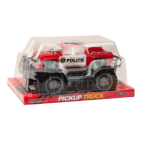 Samochód Policyjny Pickup Czerwony Terenowy Wóz Policji Samochód Policyjny Pickup Czerwony Terenowy Wóz Policji