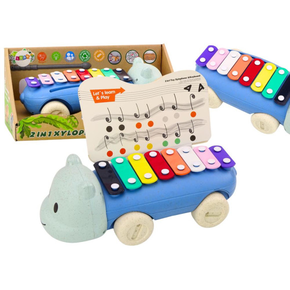 Cymbałki Hipopotam Na Kółkach Instrument Dla Dzieci Kolorowe Edukacyjne Cymbałki Hipopotam Na Kółkach Instrument Dla Dzieci Kolorowe Edukacyjne