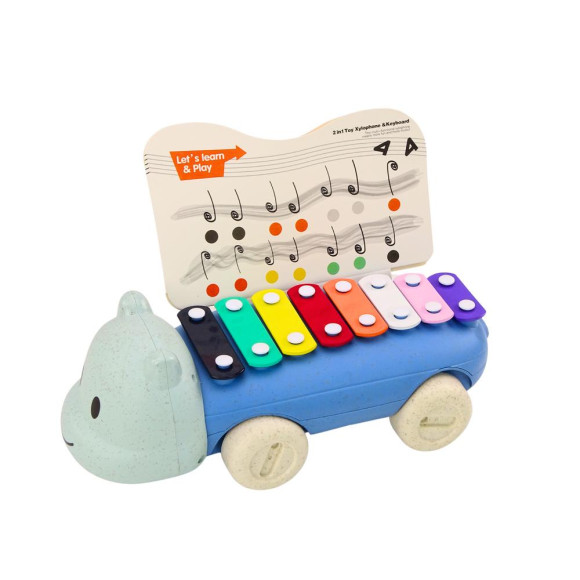 Cymbałki Hipopotam Na Kółkach Instrument Dla Dzieci Kolorowe Edukacyjne Cymbałki Hipopotam Na Kółkach Instrument Dla Dzieci Kolorowe Edukacyjne