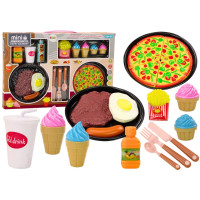 Zestaw Produktów Spożywczych Pizza Frytki Lody Sztućce