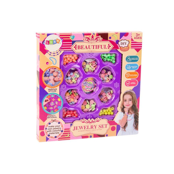 Koraliki Do Robienia Biżuterii DIY Zestaw Kreatywny Zawieszki Kwiatuszki