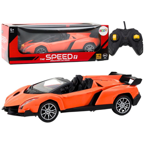 Auto Samochód Sportowy Zdalnie Sterowany RC 1:16 Pomarańczowy Auto Samochód Sportowy Zdalnie Sterowany RC 1:16 Pomarańczowy