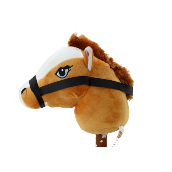 Pluszowa Głowa Konia Na Kiju Hobby Horse Koń Krótkowłosy Brązowy Dźwięki Pluszowa Głowa Konia Na Kiju Hobby Horse Koń Krótkowłosy Brązowy Dźwięki