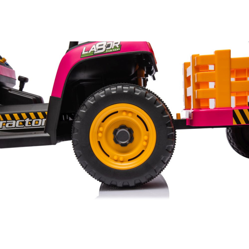 Traktor Na Akumulator BBH-030 Różowy