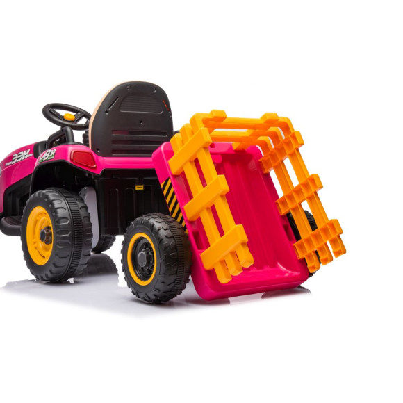 Traktor Na Akumulator BBH-030 Różowy