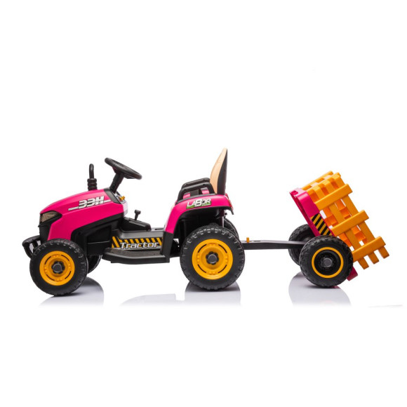 Traktor Na Akumulator BBH-030 Różowy