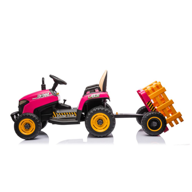 Traktor Na Akumulator BBH-030 Różowy