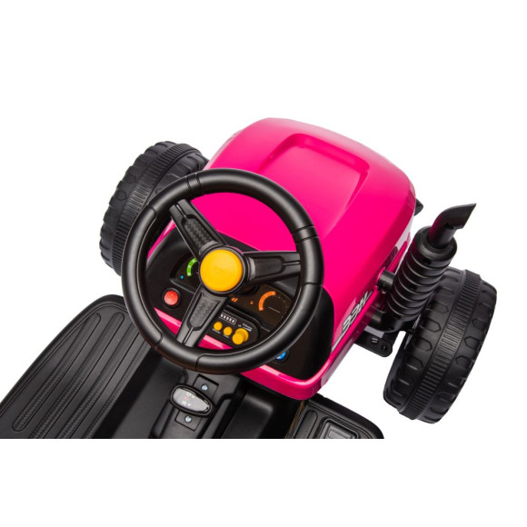 Traktor Na Akumulator BBH-030 Różowy