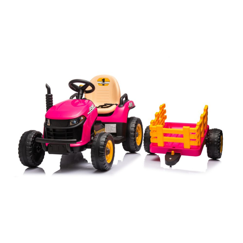 Traktor Na Akumulator BBH-030 Różowy
