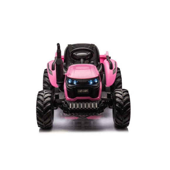 Traktor Na Akumulator HC-306 Różowy 24V