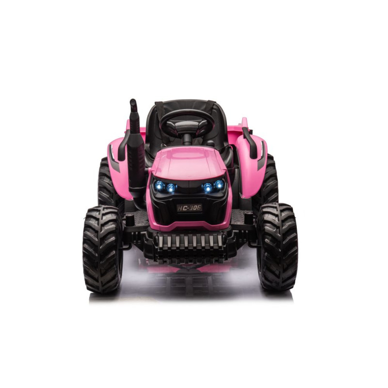Traktor Na Akumulator HC-306 Różowy 24V