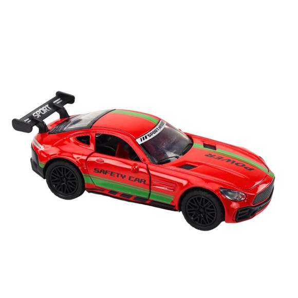 Auto Sportowe Samochód 1:32 Figurka Spojler Metal Czerwony Dźwięki