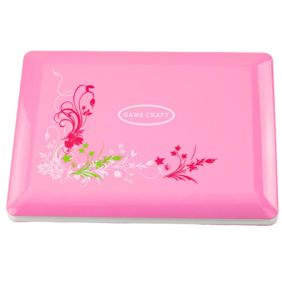 Laptop Edukacyjny Interaktywny 60 Funkcji Dwa Języki Myszka Różowy