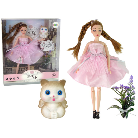 Lalka Dla Dzieci Emily Warkocze Kot Kwiaty Lalka Dla Dzieci Emily Warkocze Kot Kwiaty