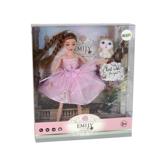 Lalka Dla Dzieci Emily Warkocze Kot Kwiaty Lalka Dla Dzieci Emily Warkocze Kot Kwiaty