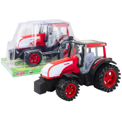 Duży Traktor Farmerski Rolniczy Napęd Czerwony