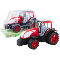 Duży Traktor Farmerski Rolniczy Napęd Czerwony