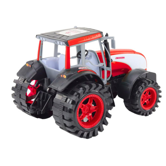 Duży Traktor Farmerski Rolniczy Napęd Czerwony