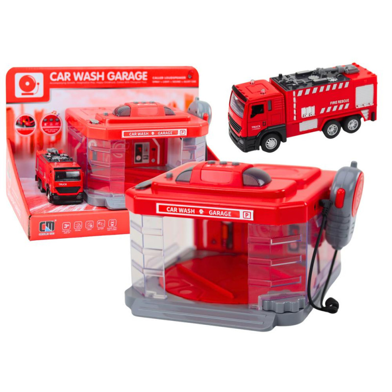 Myjnia Straży Pożarnej Krótkofalówka Światła Dźwięki Woda