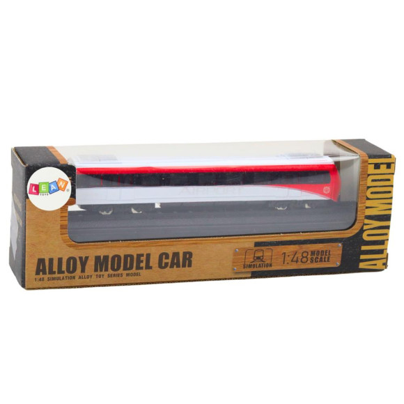 Model Kolekcjonerski Pociąg Czerwono-Biały 1:48 Metalowy Model Kolekcjonerski Pociąg Czerwono-Biały 1:48 Metalowy