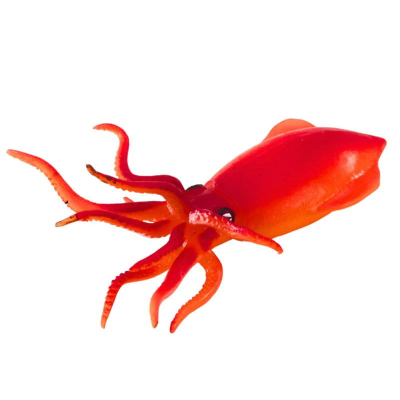 Figurka Gumowa Kałamarnica Pomarańczowa Sea World