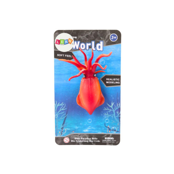 Figurka Gumowa Kałamarnica Pomarańczowa Sea World Figurka Gumowa Kałamarnica Pomarańczowa Sea World