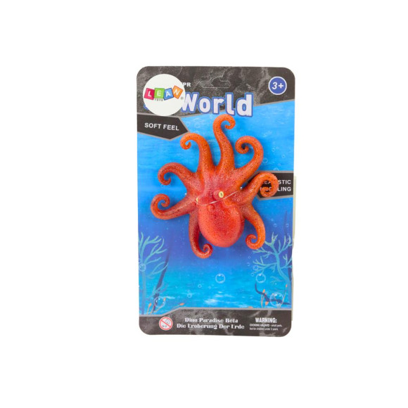 Figurka Gumowa Ośmiornica Pomarańczowa Sea World Figurka Gumowa Ośmiornica Pomarańczowa Sea World